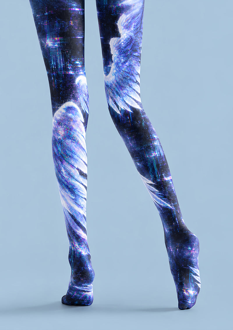 Cyberpunk Angel Wing Tights Hosiery Pantyhose Z69-97