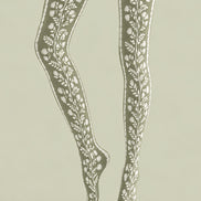 Green Botanical Floral Tights Hosiery Pantyhose Z69-98