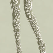 Green Botanical Floral Tights Hosiery Pantyhose Z69-98