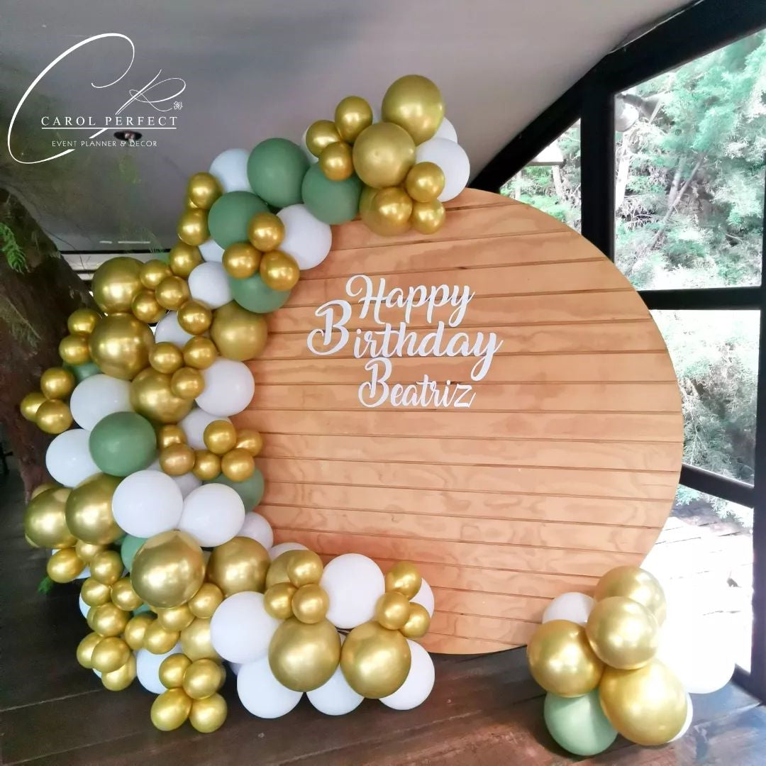 Custom Round Fabric Backdrop for Birthday Baby Shower Party