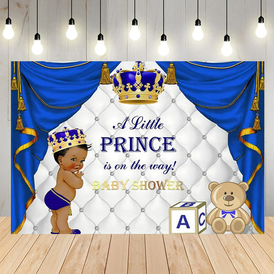 Welcome Little Prince Baby Shower Backdrop