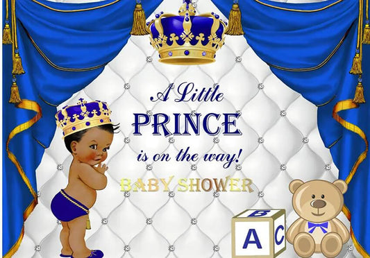 Welcome Little Prince Baby Shower Backdrop