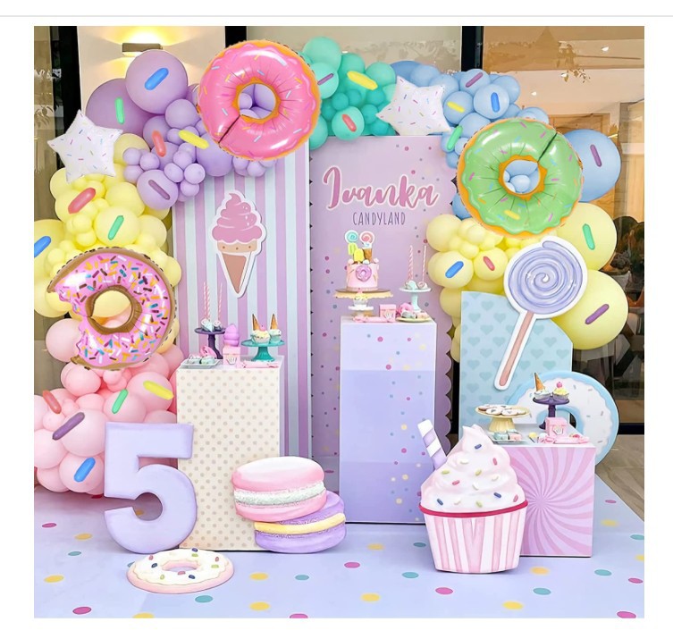 Donut Ice Cream Balloon Garland Arch Kit