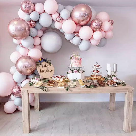 Birthday Party Pink Balloon Garland Arch Kit 