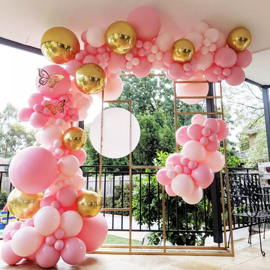 Pink Birthday Party Balloon Garland Arch Kit 