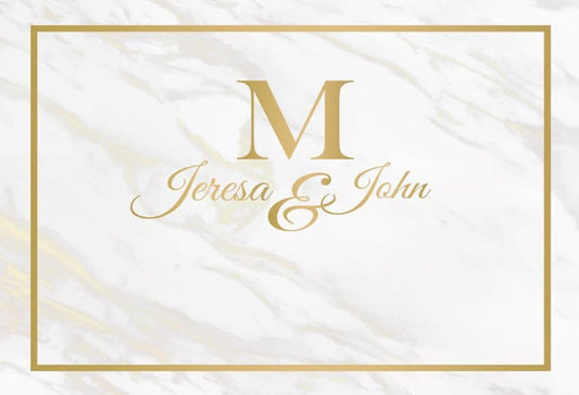 Marble Texture Custom Wedding Backdrop