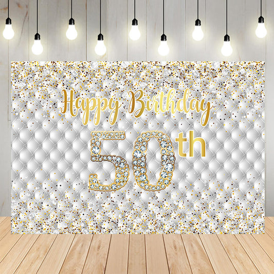 Fabulous 50th Birthday Party Backdrop