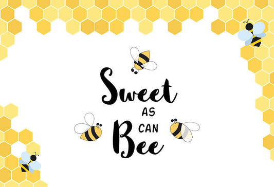 Sweet As Can Bee Custom Fabric Backdrop