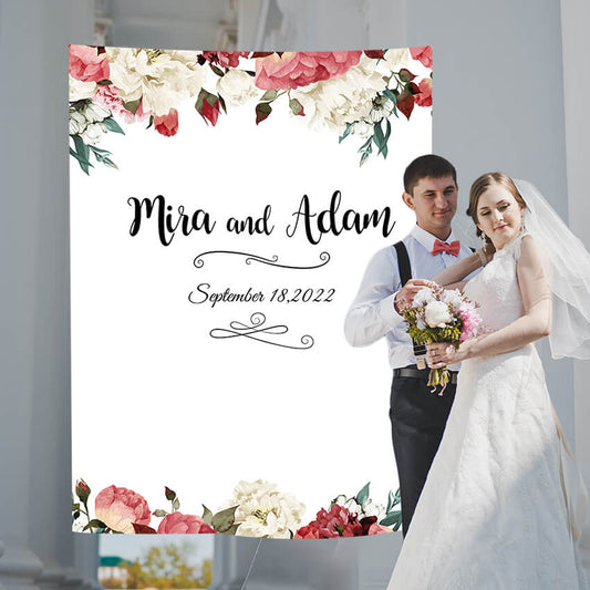 Wedding Decoration Floral Wreath Backdrop