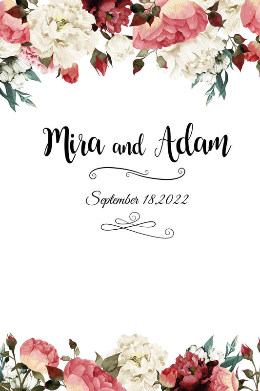 Wedding Decoration Floral Wreath Backdrop