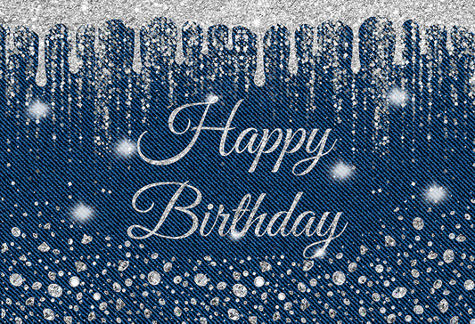 Diamond Glitter Birthday Party Backdrop