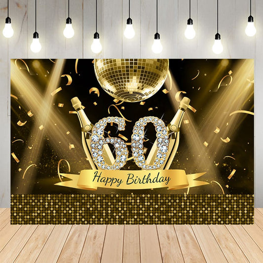Stage Spot Light Birthday Party Backdrop