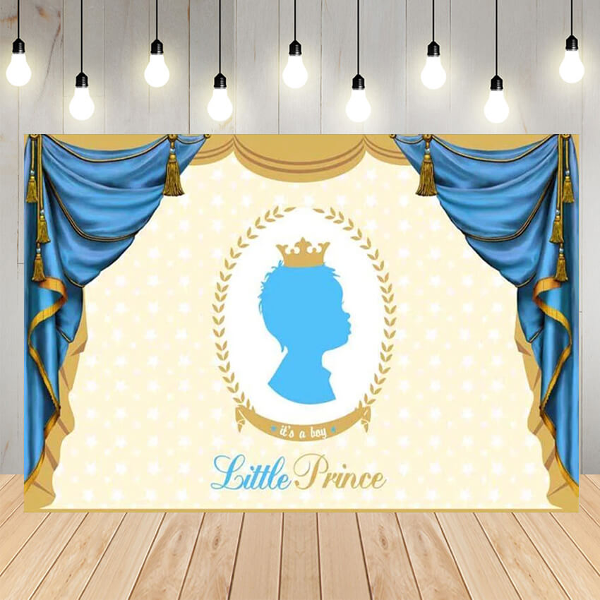 Gender Reveal Little Prince Backdrop