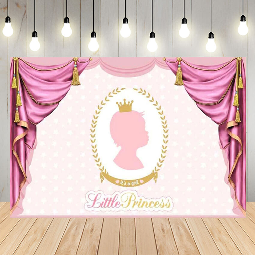 Gender Reveal Little Princess Backdrop