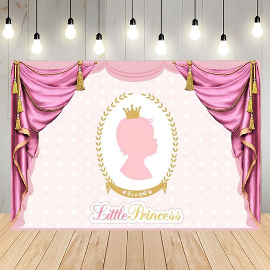 Gender Reveal Little Princess Backdrop