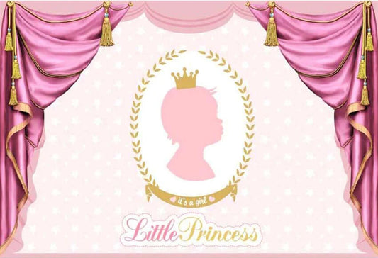 Gender Reveal Little Princess Backdrop