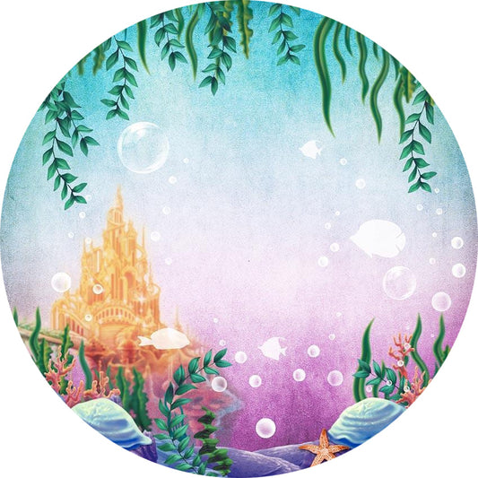 Under the Sea Round Backdrop for Party Decoration