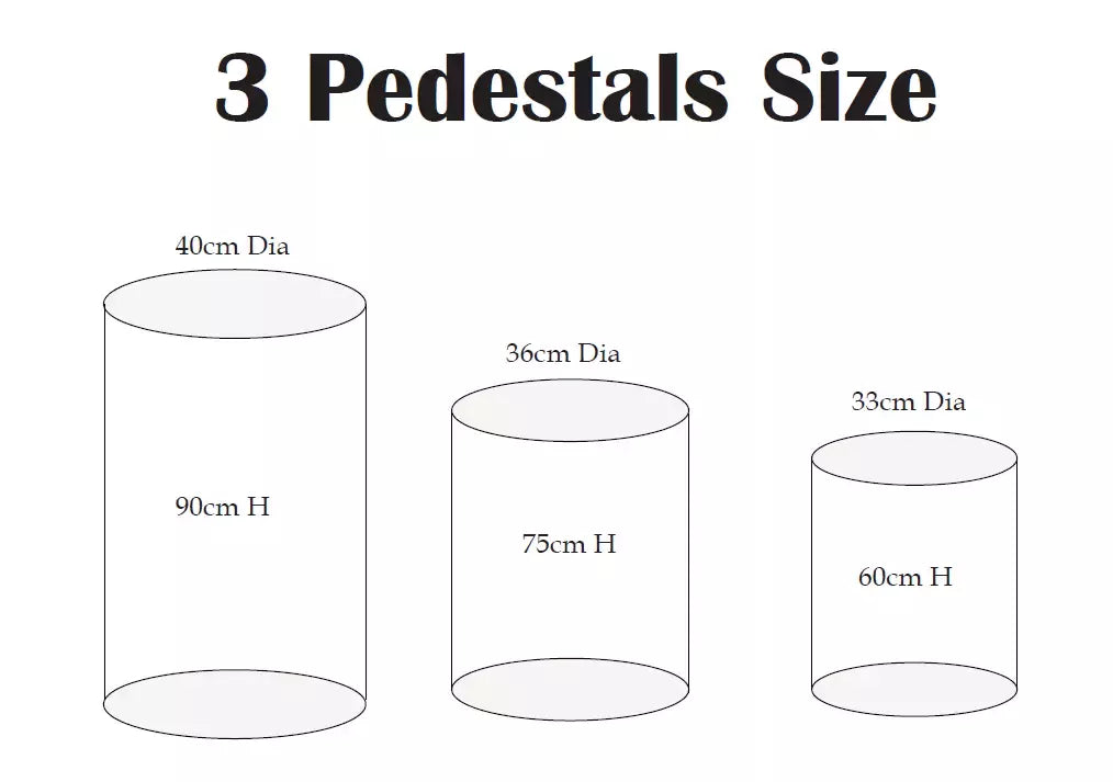 Cylinder Pedestals Round Display Backdrop Stand