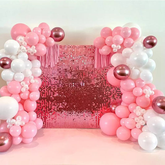 Pink Shimmer Wall Panels Party Event Planning Decorations