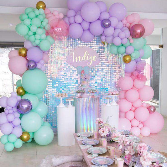 Rainbow Shimmer Wall Panels Party Event Planning Decoration