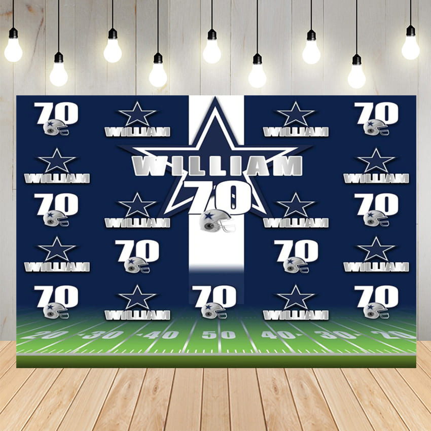 Dallas Cowboys Backdrop Personalized Step & Repeat - Designed, Printed &  Shipped!