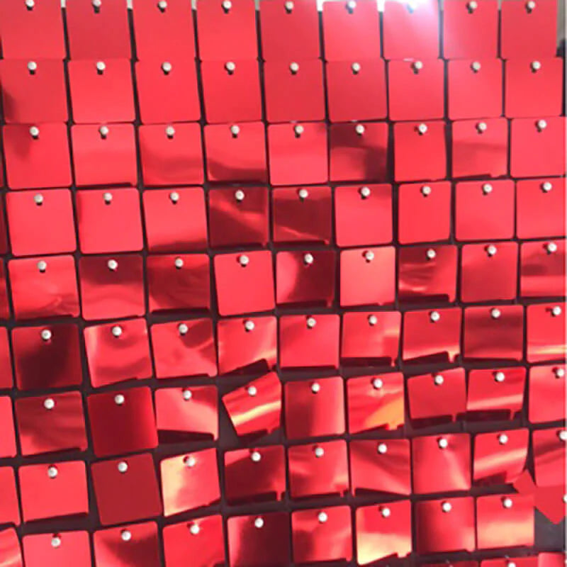 Red Shimmer Wall Panels Party Event Planning Decoration