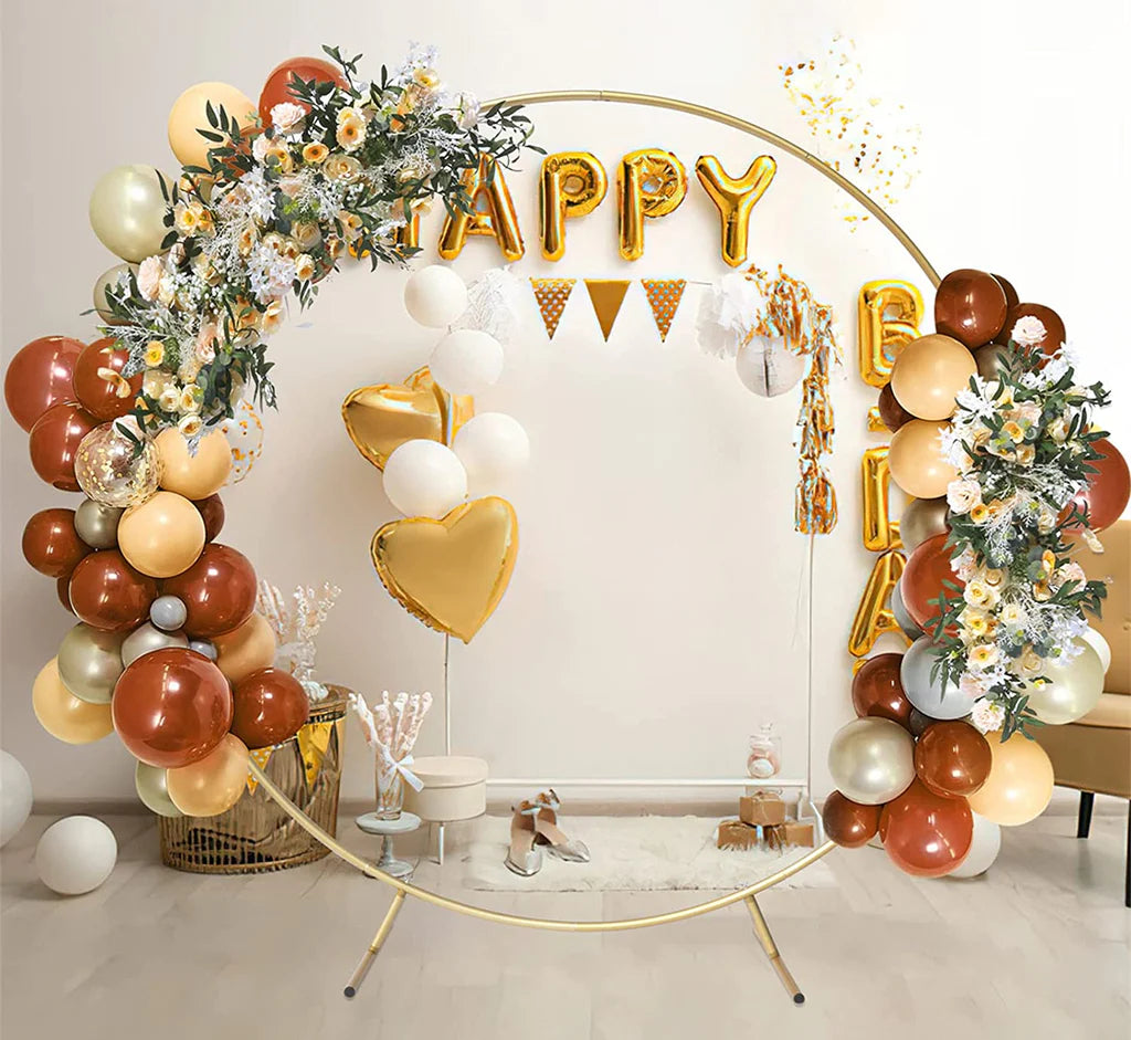 Round Backdrop Stand Circle Arch 6.5ft for Decor Photo Booth