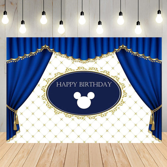 Birthday Party Stage Curtain Backdrop