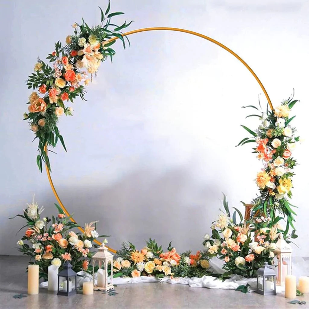 Round Backdrop Stand Circle Arch 6.5ft for Decor Photo Booth